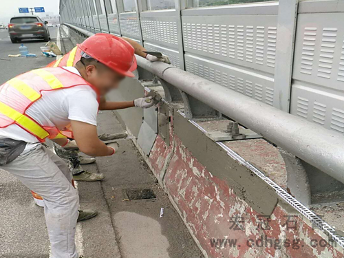 長沙西二環(huán)護(hù)欄美化改造